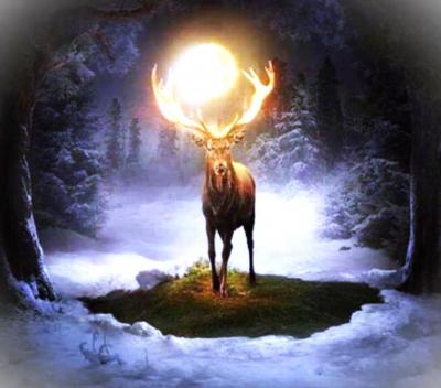 cerf chamanique